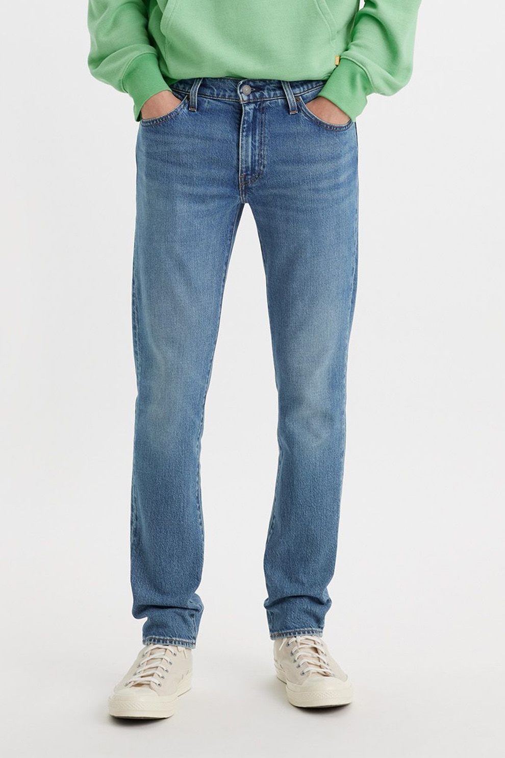 Levi's, Blugi slim fit cu talie medie 511™, Albastru deschis, Albastru, W36-L32