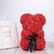 Lovebear- Луксозно плюшено мече роза, подарък за приятелка, съпруга, ръчно декорирано, в кутия, за Свети Валентин, годишнина, сватба, височина 25 см.