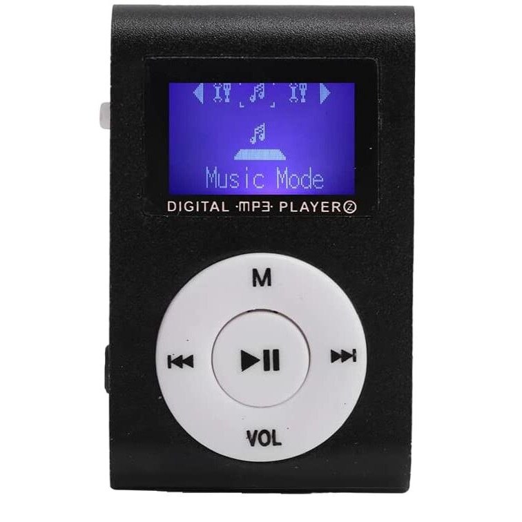 Mini MP3 Player portabil, longziming, Ecran LCD, Negru eMAG.ro
