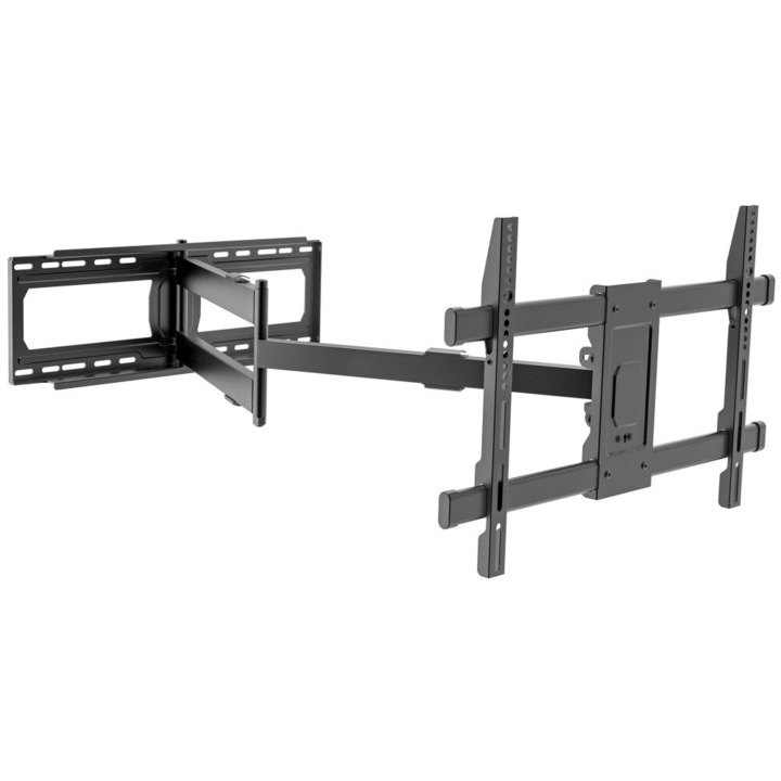 Suport TV de perete, reglabil, Full-Motion, brat extra long, 42-80 inch, Negru, Techly, ICA-PLB 721
