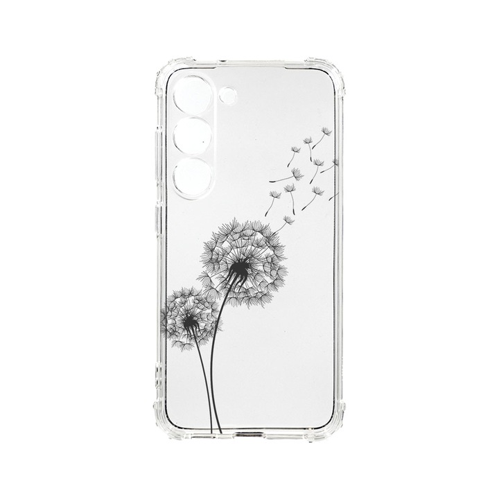 Husa BestCase® Anti Shock 1.5MM, Compatibila Cu Samsung Galaxy S23 FE, Dandelion, Rezistenta La Socuri, Protectie Camera, Margini ridicate pentru protectia ecranului, AS 22