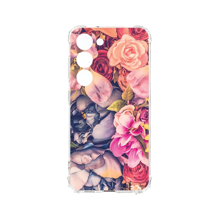 Husa BestCase® Anti Shock 1.5MM, Compatibila Cu Samsung Galaxy S23 FE, Floral, Rezistenta La Socuri, Protectie Camera, Margini ridicate pentru protectia ecranului, AS 5