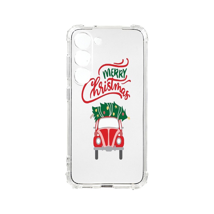 Husa BestCase® Anti Shock 1.5MM, Compatibila Cu Samsung Galaxy S23 FE, Merry Xmas, Rezistenta La Socuri, Protectie Camera, Margini ridicate pentru protectia ecranului, AS 357