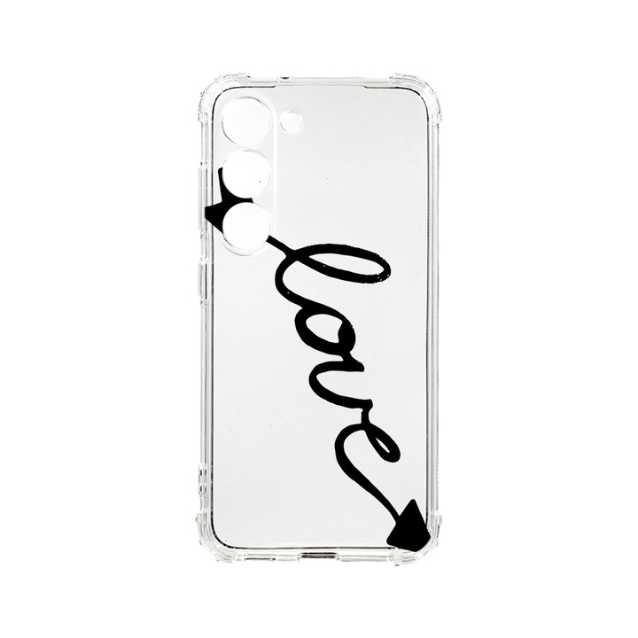 Husa BestCase® Anti Shock 1.5MM, Compatibila Cu Samsung Galaxy S23 FE, Love, Rezistenta La Socuri, Protectie Camera, Margini ridicate pentru protectia ecranului, AS 225