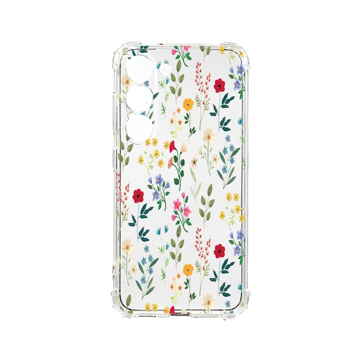 Husa BestCase® Anti Shock 1.5MM, Compatibila Cu Samsung Galaxy S23 FE, Spring Flowers, Rezistenta La Socuri, Protectie Camera, Margini ridicate pentru protectia ecranului, AS 635