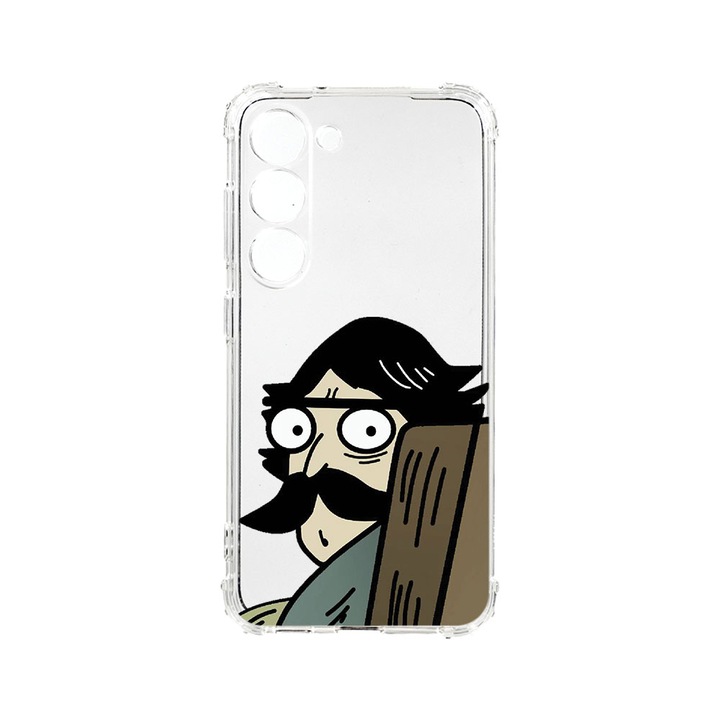 Husa BestCase® Anti Shock 1.5MM, Compatibila Cu Samsung Galaxy S23 FE, Meme, Rezistenta La Socuri, Protectie Camera, Margini ridicate pentru protectia ecranului, AS 653