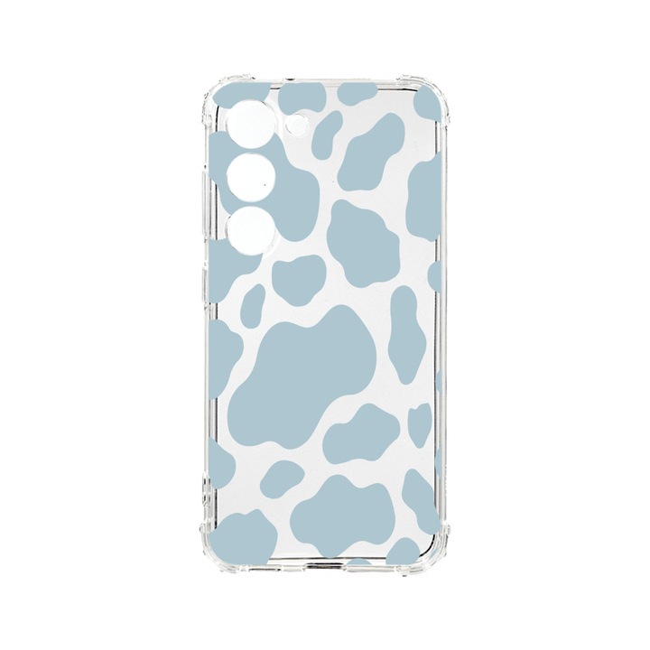 Husa BestCase® Anti Shock 1.5MM, Compatibila Cu Samsung Galaxy S23 FE, Blue Cow, Rezistenta La Socuri, Protectie Camera, Margini ridicate pentru protectia ecranului, AS 788