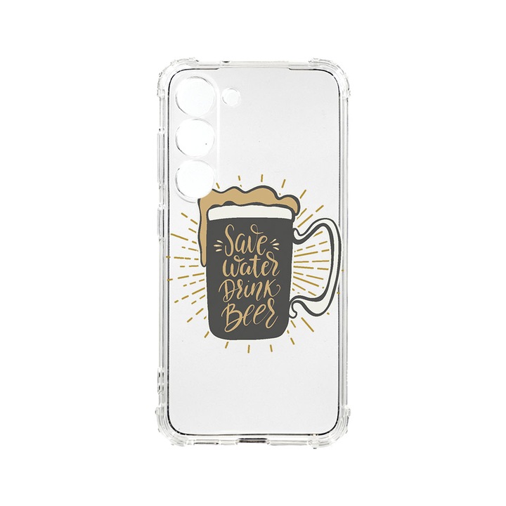 Husa BestCase® Anti Shock 1.5MM, Compatibila Cu Samsung Galaxy S23 FE, Save Water, Rezistenta La Socuri, Protectie Camera, Margini ridicate pentru protectia ecranului, AS 806