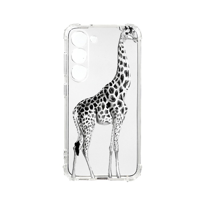 Husa BestCase® Anti Shock 1.5MM, Compatibila Cu Samsung Galaxy S23 FE, Giraffe, Rezistenta La Socuri, Protectie Camera, Margini ridicate pentru protectia ecranului, AS 175