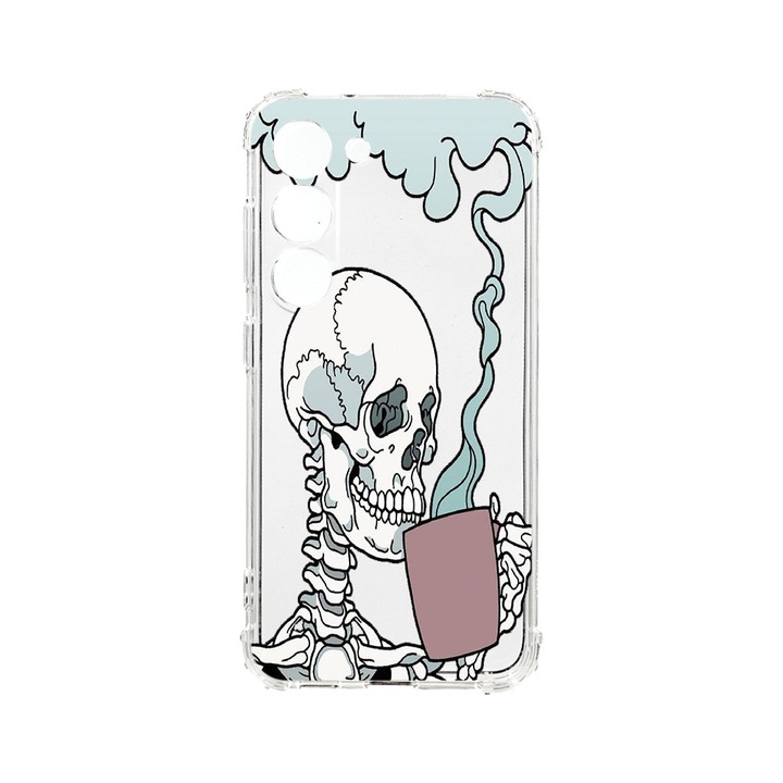 Husa BestCase® Anti Shock 1.5MM, Compatibila Cu Samsung Galaxy S23 FE, Skull, Rezistenta La Socuri, Protectie Camera, Margini ridicate pentru protectia ecranului, AS 252