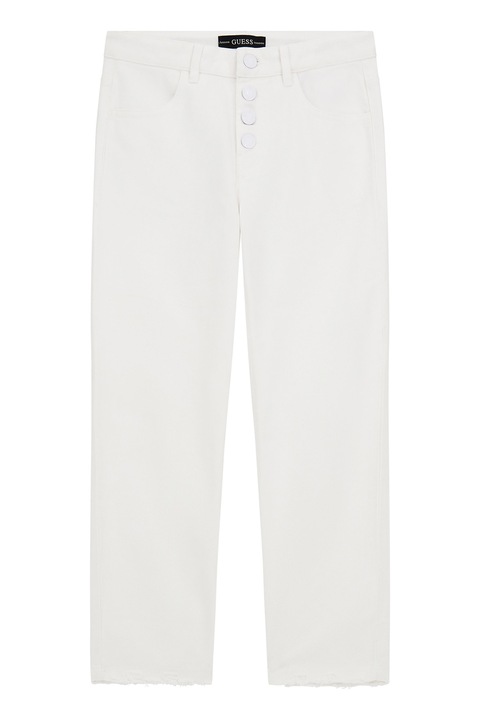 GUESS KIDS, Blugi cu croiala dreapta si buzunare, Alb, 152-158 CM