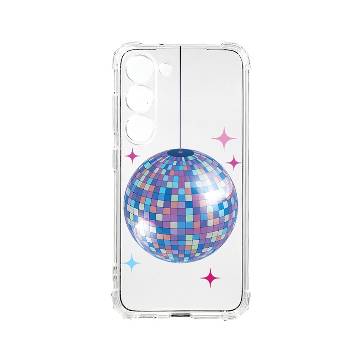 Husa BestCase® Anti Shock 1.5MM, Compatibila Cu Samsung Galaxy S23 FE, Disco Ball, Rezistenta La Socuri, Protectie Camera, Margini ridicate pentru protectia ecranului, AS 1006