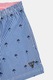 GUESS KIDS, Pantaloni scurti de baie cu imprimeu si snururi, Alb, Albastru, 152-158 CM