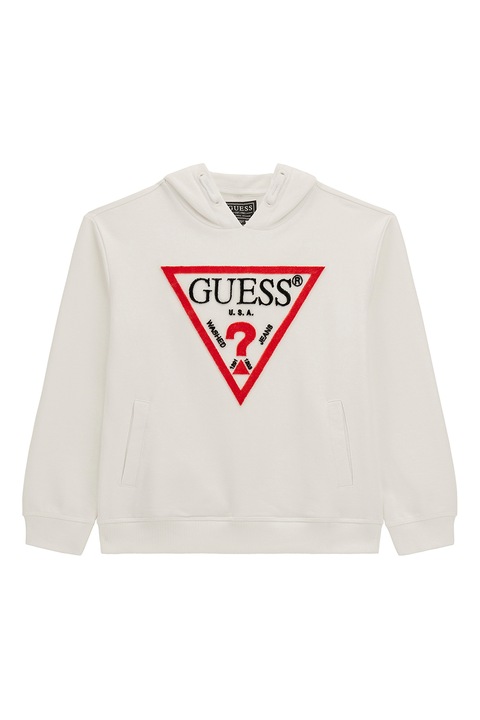 GUESS KIDS, Худи с лого, Мръснобял
