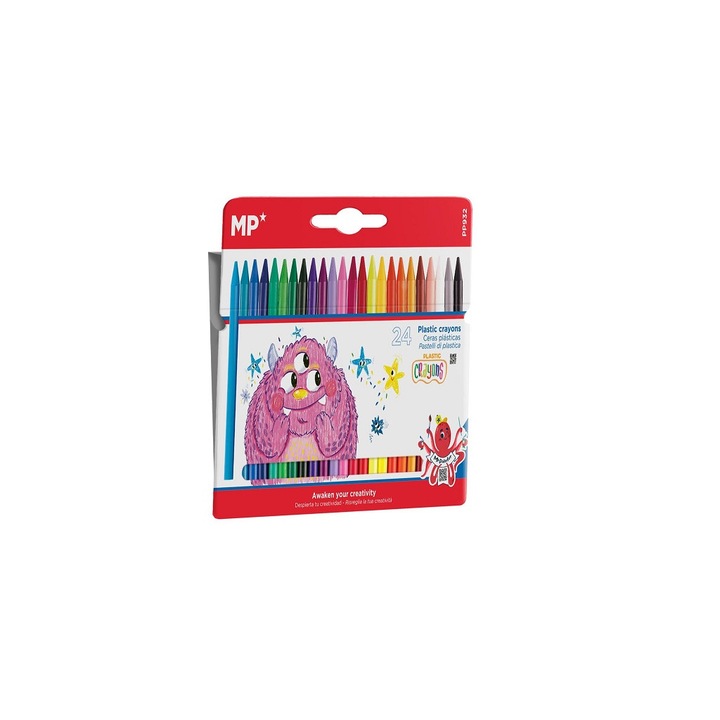 Set 24 creioane cerate colorate