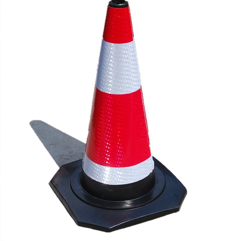 Rebiko, Jelző bója fényvisszaverő csíkkal, 50 cm, fehér-narancssárga ...