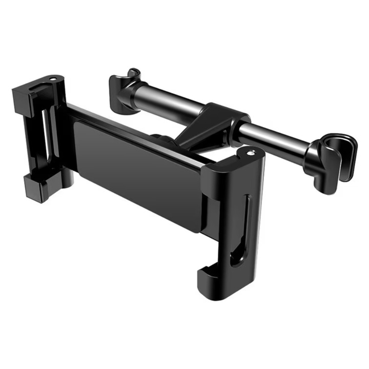 Suport auto WaltStore®, intre 4.7-12.9 inch fixare Tetiera, Negru