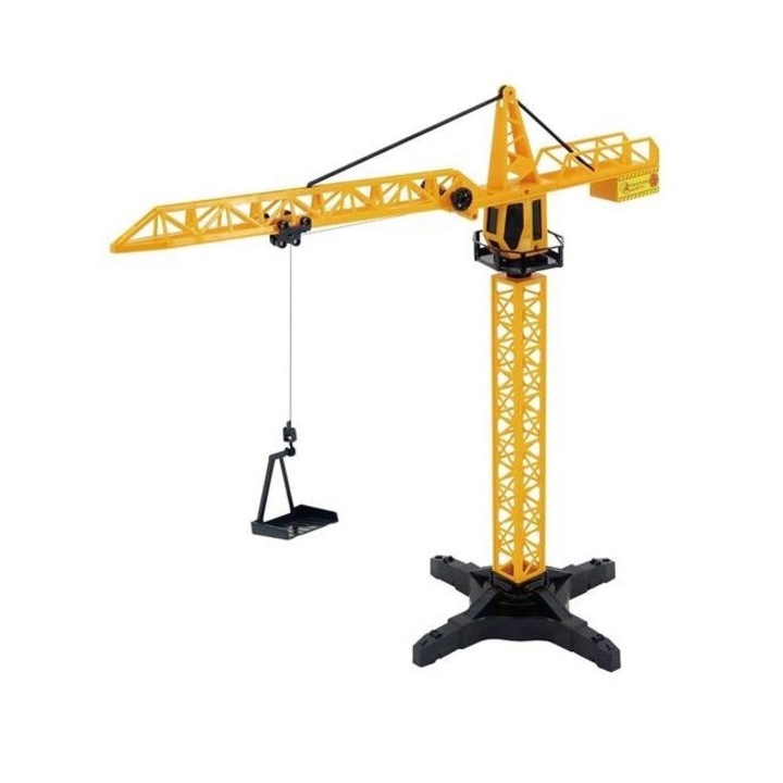 Jucarie macara cu brat rotativ la 360º Shopiens®, carlig care urca si coboara si o inaltime totala de 55 cm