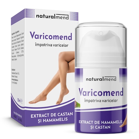Crema varice, NATURALMEND, Varicomend, pentru picioare cu varice, 100ml