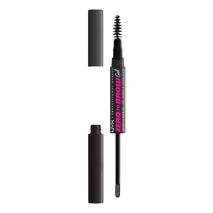 Gel de sprancene NYX PM Zero to brow, Black