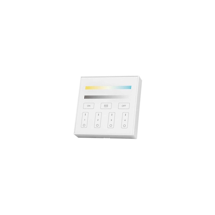 Controller banda led RGB si Alb, 4 x zone, 2 baterii AAA, Wi-Fi