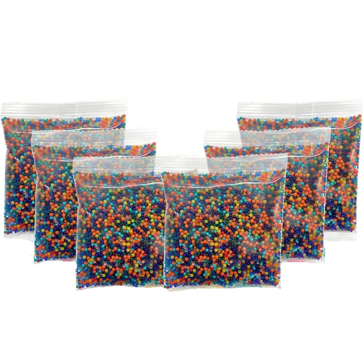 Margele, Grelys Print, 60000 buc, reutilizabile, pentru jocuri, decoratiuni, apa, plastic