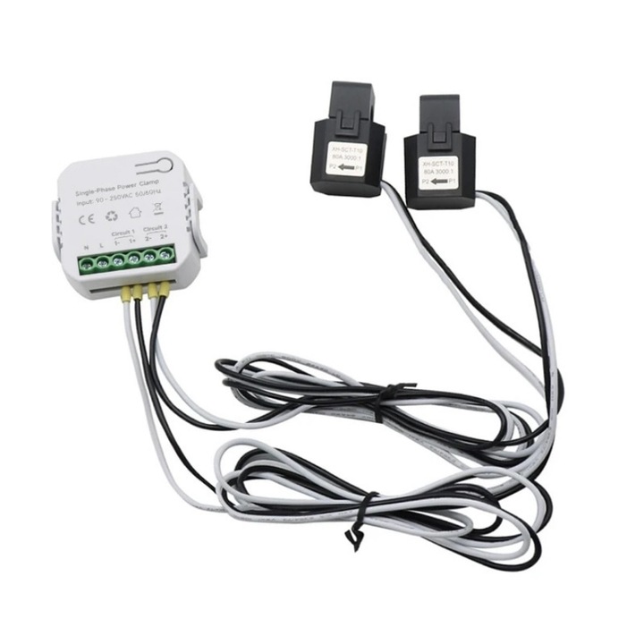 Contor Energetic Smart, Tuya, Bidirectional, 80A, AC110V 220V