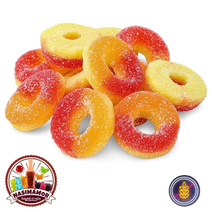 Nasimámor Savanyú barackos gumicukor karika, 1 kg