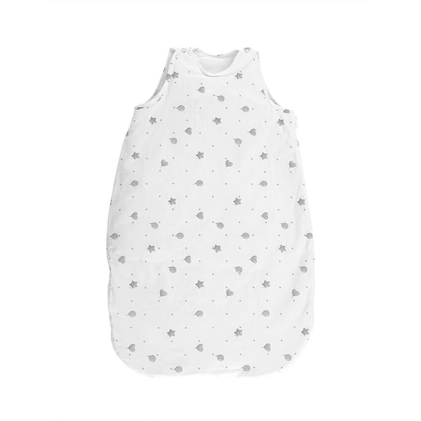 Sac de dormit de iarna, 95 cm, 18-24 luni, bumbac ranforce, captusit, cu umplutura din poliester, Train Grey