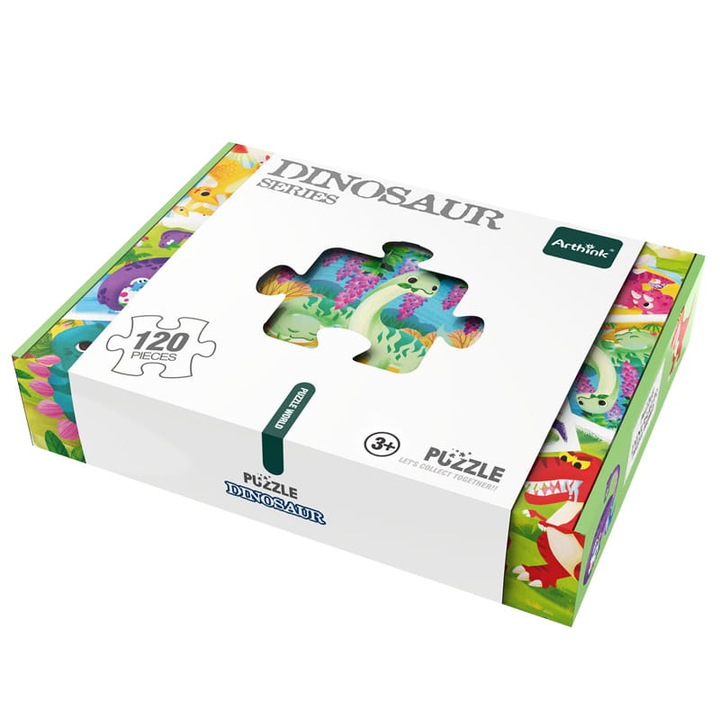 Образователни пъзели - Динозаври - 120 елемента