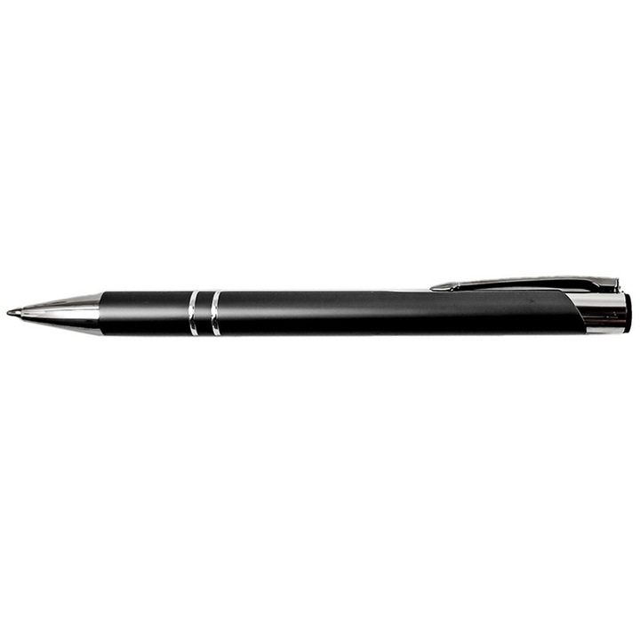 Метална химикалка с паркер механизъм и олово, тъмно сиво тяло