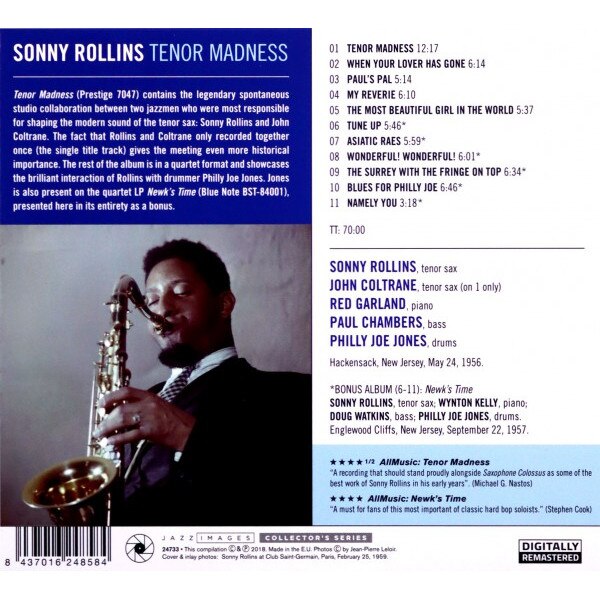 Sonny Rollins Tenor Madness Cd Emag Ro
