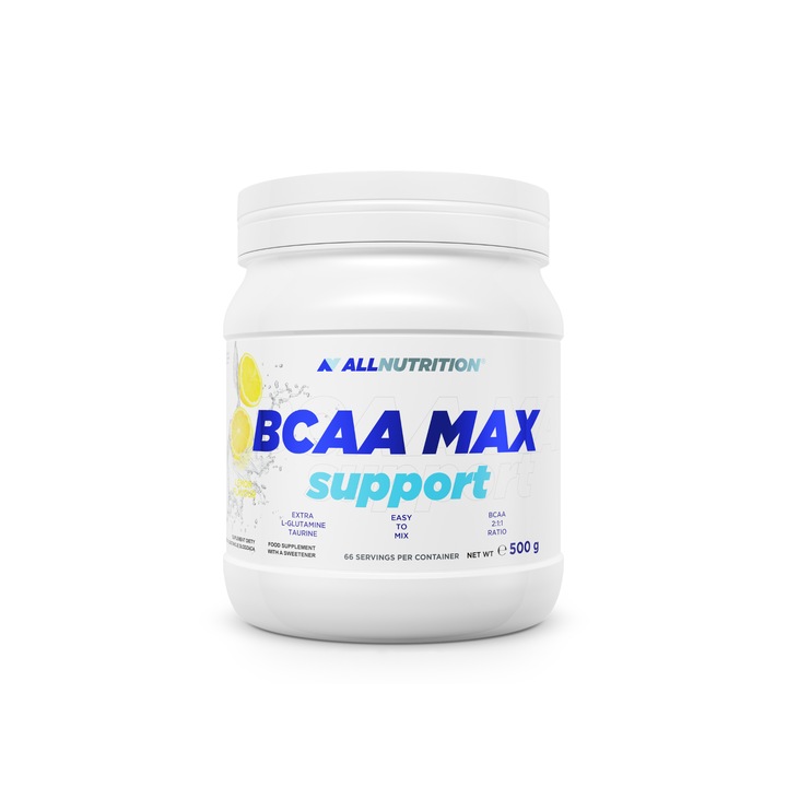 ALLNUTRITION BCAA Max Support Prémium Aminosav 500g Citrom ízű