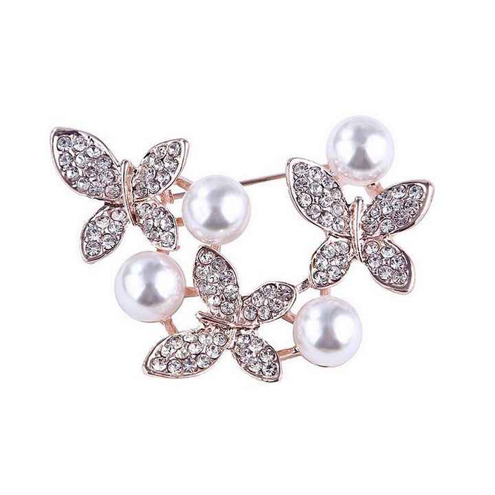 Brosa eleganta 5608, Sic Moda, Rose