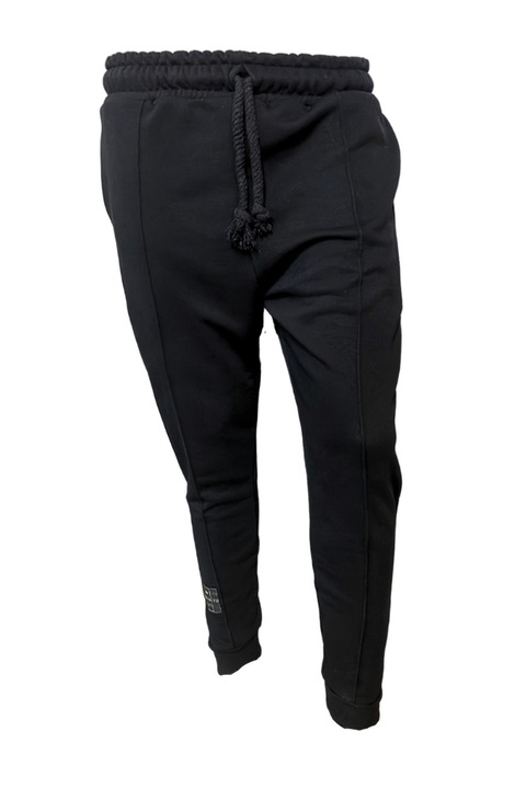 Pantaloni barbati casual, PuroAbito, negru, bumbac, Negru