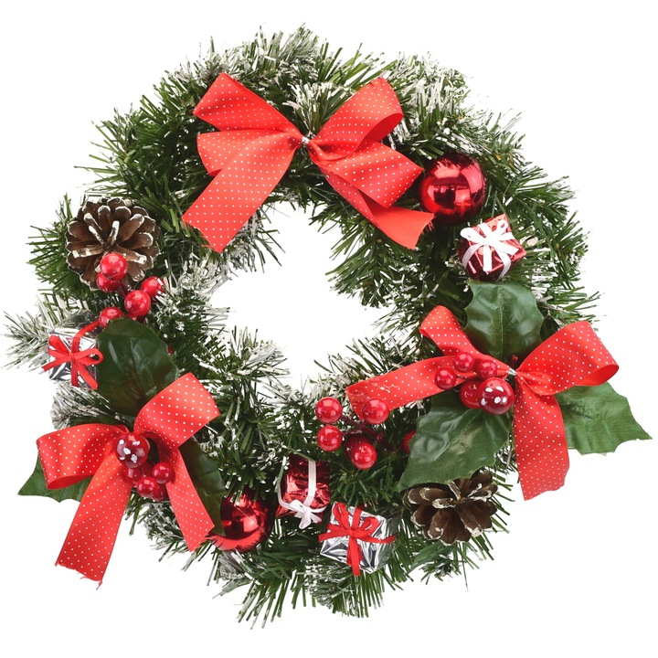 Coronita cu cadouri si fundite Ø30 cm