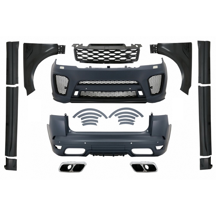 Komplett Body Kit Range Rover Sport L494 2013-2017 modellekhez, 2019 SVR dizájn