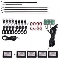 Lumini Ambientale Auto 18 in 1 Symphony, Benzi Acrilic, 216 Culori, Wireless