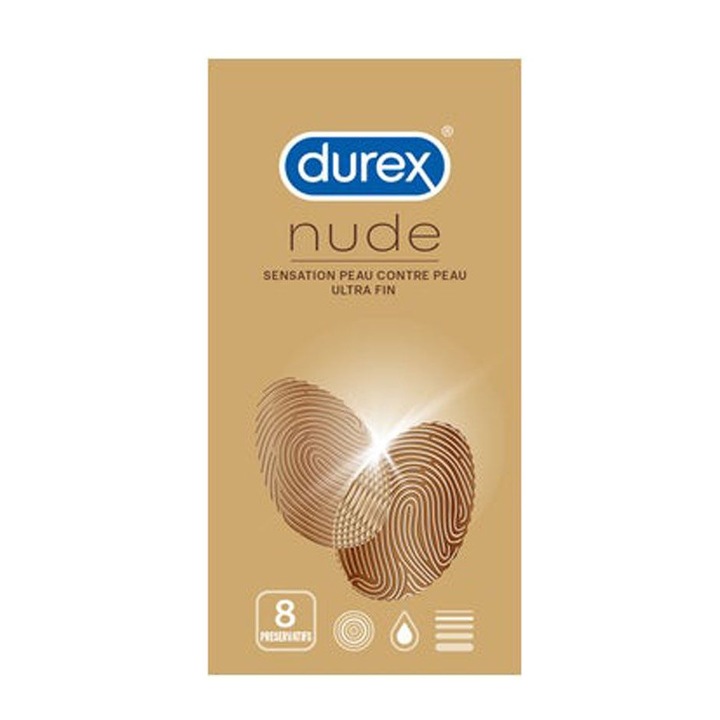 Durex nude óvszer 8 db