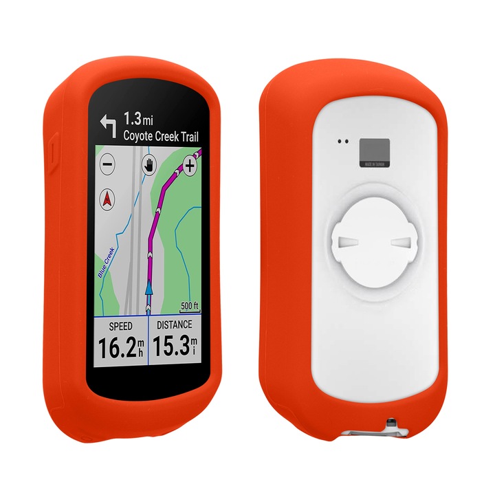 Kwmobile GPS-tok Garmin Edge Explore 2-höz, narancssárga, szilikon, 60114.29