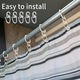 Set 100 carlige, pentru prinderea perdelei, plastic, Transparent