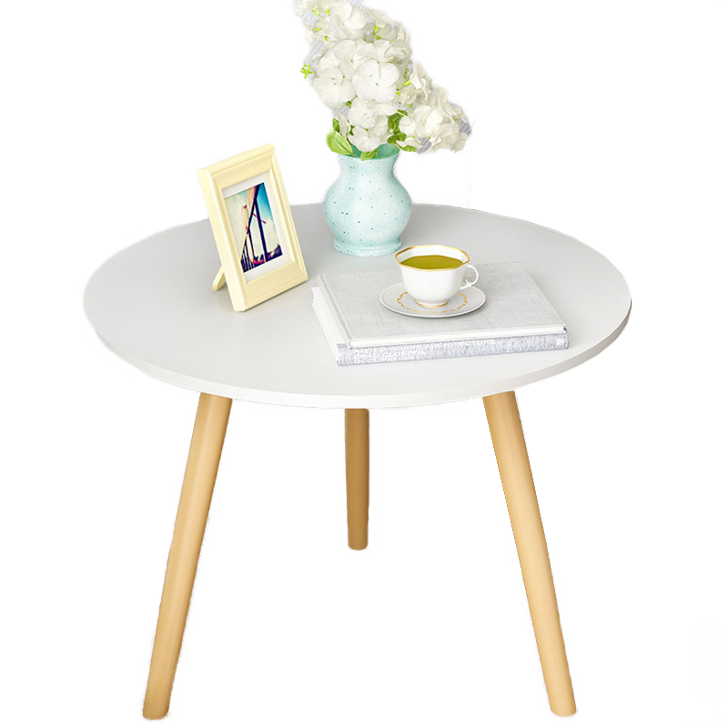 Masuta Cafea Rotunda Alb X X Cm Minimalista Scandinava Emag Ro