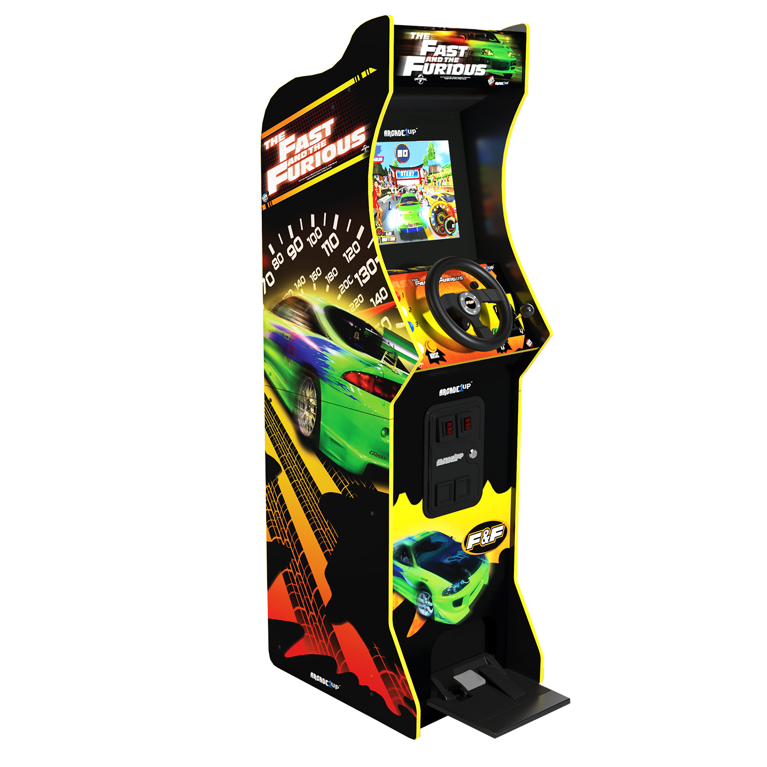Consola verticala 2 jocuri ARCADE1UP, The Fast & The Furious