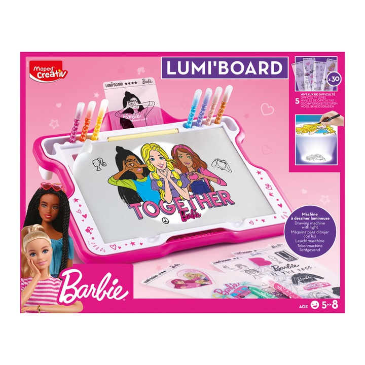 Set desen cu lumina, Maped, Multicolor, 5+