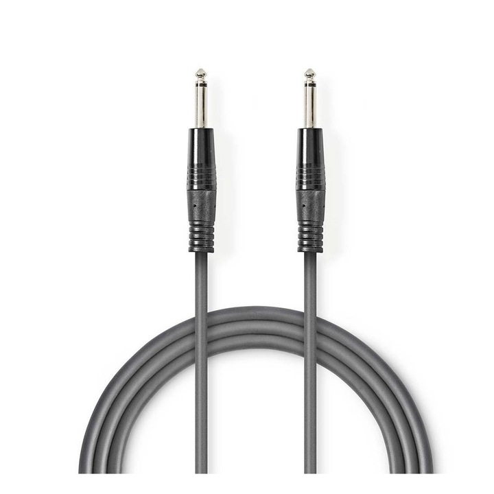Кабел Nedis за китара, Синтезатор, Професионален, MONO, 6, 3mm JACK(м), 5m