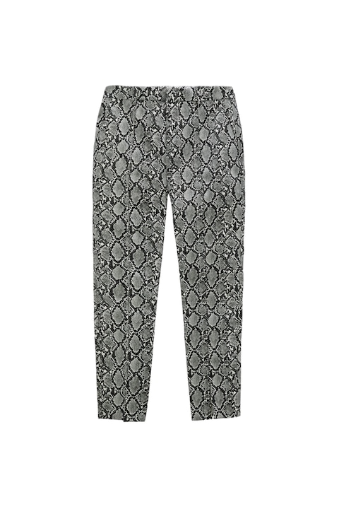 Pantaloni, Zara, Piele ecologica/Viscoza, Multicolor, XS INTL