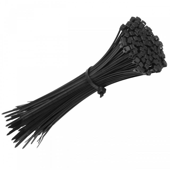 Coliere prindere, kit 4, 8mm, POLAMID, Negru, ambalaj 1