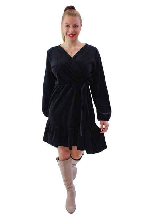 Női ruha, Izi, Poliészter, Fekete, Egy méret