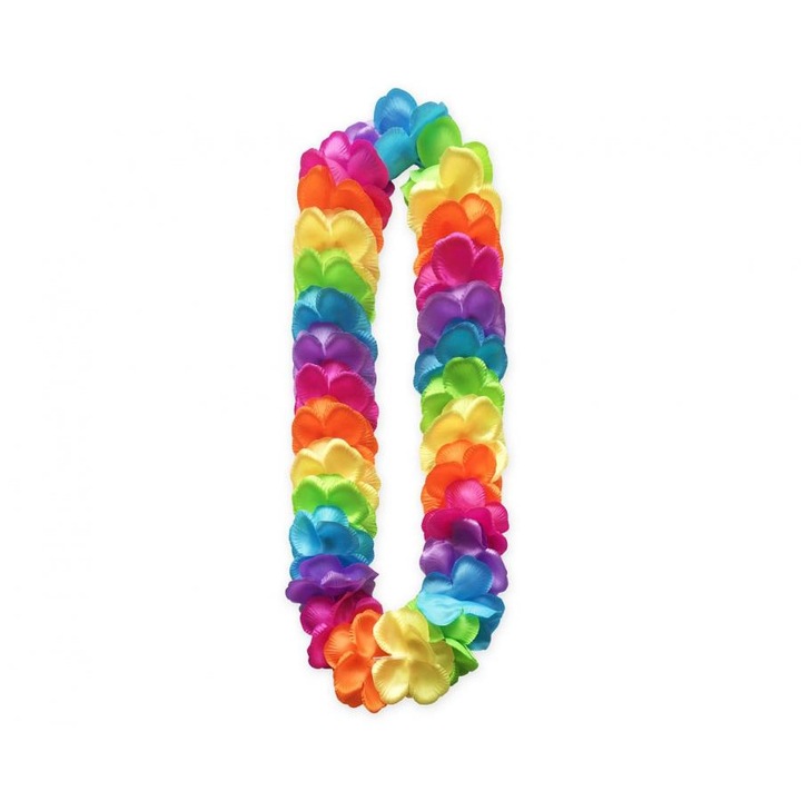 Ghirlanda de flori Hawaii, multicolor, 120 cm