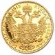 Moneda aur, 4 ducati, Franz Iosef, 24 K, 13.96 g, puritate 986 ‰